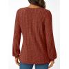 imageAUTOMET Women Long Sleeve Shirts Fall V Neck Work Tops 2025 Fashion Tunic Sweaters Dressy Casual Winter Blouse Trendy OutfitsCaramel