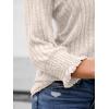 imageAUTOMET Womens 34 Sleeve Tops T Shirts Summer Sweater Round Neck Casual Top Ladies Tops Business Casual BlousesApricot