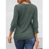 imageAUTOMET Womens 34 Sleeve Tops T Shirts Summer Sweater Round Neck Casual Top Ladies Tops Business Casual BlousesGreen