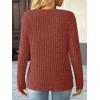 imageAUTOMET Womens Long Sleeve Shirt Fall Fashion 2025 V Neck Sweater Tunic Tops Dressy Casual Work Blouse Trendy Winter ClothingCaramel