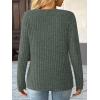 imageAUTOMET Womens Long Sleeve Shirt Fall Fashion 2025 V Neck Sweater Tunic Tops Dressy Casual Work Blouse Trendy Winter ClothingGreen