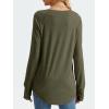 imageAUTOMET Womens Long Sleeve Shirts Crew Neck Casual Tshirts Fall Fashion Tops Loose Fit Lightweight Y2k Outfits ClothesArmygreen