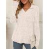 imageAUTOMET Womens Long Sleeve Shirts Fall Fashion Tops V Neck Tunic 2025 Dressy Casual Sweater Winter Clothes Trendy OutfitsApricot