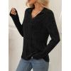 imageAUTOMET Womens Long Sleeve Shirts Fall Fashion Tops V Neck Tunic 2025 Dressy Casual Sweater Winter Clothes Trendy OutfitsBlack