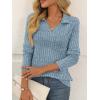 imageAUTOMET Womens Long Sleeve Shirts Fall Fashion Tops V Neck Tunic 2025 Dressy Casual Sweater Winter Clothes Trendy OutfitsBlue