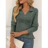 imageAUTOMET Womens Long Sleeve Shirts Fall Fashion Tops V Neck Tunic 2025 Dressy Casual Sweater Winter Clothes Trendy OutfitsGreen