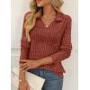 imageAUTOMET Womens Long Sleeve Shirts Fall Fashion Tops V Neck Tunic 2025 Dressy Casual Sweater Winter Clothes Trendy OutfitsMaple