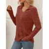 imageAUTOMET Womens Long Sleeve Shirts Fall Fashion Tops V Neck Tunic 2025 Dressy Casual Sweater Winter Clothes Trendy OutfitsMaple