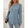 imageAUTOMET Womens Long Sleeve Shirts Fall Tops Tunic Fashion Outfits 2025 Dressy Casual Loose Fit Sweater Clothes Curved HemBlue