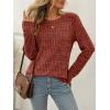 imageAUTOMET Womens Long Sleeve Shirts Fall Tops Tunic Fashion Outfits 2025 Dressy Casual Loose Fit Sweater Clothes Curved HemCaramel