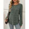 imageAUTOMET Womens Long Sleeve Shirts Fall Tops Tunic Fashion Outfits 2025 Dressy Casual Loose Fit Sweater Clothes Curved HemGreen