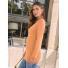 imageAUTOMET Womens Long Sleeve Shirts V Neck Casual Tops Loose Dressy Basic Fall Fashion Trendy Outfits Winter ClothesOrange