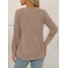 imageAUTOMET Womens Tops Long Sleeve Shirts Fall Fashion Clothes Henley Dressy Casual Blouses Trendy 2025Khaki