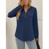 imageAUTOMET Womens Tops Long Sleeve Shirts Fall Fashion Clothes Henley Dressy Casual Blouses Trendy 2025Navy