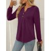 imageAUTOMET Womens Tops Long Sleeve Shirts Fall Fashion Clothes Henley Dressy Casual Blouses Trendy 2025Purple