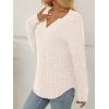 imageAUTOMET Womens V Neck Long Sleeve Shirts Casual Lightweight Tunic Sweaters Fall Fashion Tops Trendy Dressy Clothes 2025Apricot