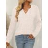 imageAUTOMET Womens V Neck Long Sleeve Shirts Casual Lightweight Tunic Sweaters Fall Fashion Tops Trendy Dressy Clothes 2025Apricot