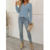imageAUTOMET Womens V Neck Long Sleeve Shirts Casual Lightweight Tunic Sweaters Fall Fashion Tops Trendy Dressy Clothes 2025Blue