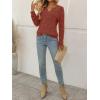 imageAUTOMET Womens V Neck Long Sleeve Shirts Casual Lightweight Tunic Sweaters Fall Fashion Tops Trendy Dressy Clothes 2025Maple