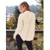imageAUTOMET Fall Outfits for Women 2025 Fashion Clothes Winter Waffle Knit Clothing Oversized Button Down ShirtApricot