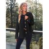 imageAUTOMET Fall Outfits for Women 2025 Fashion Clothes Winter Waffle Knit Clothing Oversized Button Down ShirtBlack