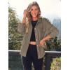 imageAUTOMET Fall Outfits for Women 2025 Fashion Clothes Winter Waffle Knit Clothing Oversized Button Down ShirtCoffee