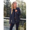 imageAUTOMET Fall Outfits for Women 2025 Fashion Clothes Winter Waffle Knit Clothing Oversized Button Down ShirtNavyblue