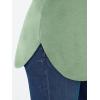 imageAUTOMET Long Sleeve Shirts for Women Casual Tops Loose Tunic Fashion 2025 Fall Crewneck Basic TeeGreen