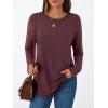 imageAUTOMET Long Sleeve Shirts for Women Casual Tops Loose Tunic Fashion 2025 Fall Crewneck Basic TeeWinered