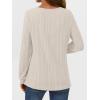 imageAUTOMET Long Sleeve Shirts for Women Casual Tunic Tops Loose Fit Lightweight Crew Neck Sweater Clothes 2025Almond