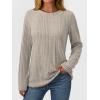 imageAUTOMET Long Sleeve Shirts for Women Casual Tunic Tops Loose Fit Lightweight Crew Neck Sweater Clothes 2025Ash
