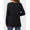 imageAUTOMET Long Sleeve Shirts for Women Casual Tunic Tops Loose Fit Lightweight Crew Neck Sweater Clothes 2025Black