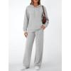 imageAUTOMET Womens 2 Piece Outfits Sweatsuits Lounge Matching Fall Sets Jogging Suit Oversized Hoodie Wide Leg Sweatpant ClothesGrey