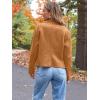 imageAUTOMET Womens Faux Leather Jackets Suede Fall Fashion 2025 Outfits Winter Clothes Open Front Cropped Coat OutwearBrown