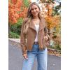 imageAUTOMET Womens Faux Leather Jackets Suede Fall Fashion 2025 Outfits Winter Clothes Open Front Cropped Coat OutwearCamel