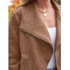 imageAUTOMET Womens Faux Leather Jackets Suede Fall Fashion 2025 Outfits Winter Clothes Open Front Cropped Coat OutwearGreen