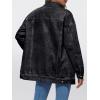 imageAUTOMET Womens Jean Jacket Denim Long Sleeve Oversized Button Down Shirts Trendy Coat Fall Fashion Winter Clothes OutfitBlack