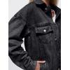 imageAUTOMET Womens Jean Jacket Denim Long Sleeve Oversized Button Down Shirts Trendy Coat Fall Fashion Winter Clothes OutfitBlack