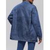 imageAUTOMET Womens Jean Jacket Denim Long Sleeve Oversized Button Down Shirts Trendy Coat Fall Fashion Winter Clothes OutfitDark Blue