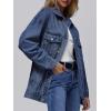 imageAUTOMET Womens Jean Jacket Denim Long Sleeve Oversized Button Down Shirts Trendy Coat Fall Fashion Winter Clothes OutfitDark Blue