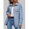 imageAUTOMET Womens Jean Jacket Denim Long Sleeve Oversized Button Down Shirts Trendy Coat Fall Fashion Winter Clothes OutfitLight Blue