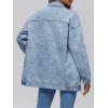 imageAUTOMET Womens Jean Jacket Denim Long Sleeve Oversized Button Down Shirts Trendy Coat Fall Fashion Winter Clothes OutfitLight Blue