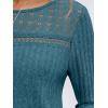 imageAUTOMET Womens Lace Long Sleeve Shirt Fall Top Fashion Dreesy Casual Tunic Sweaters Mesh Clothes Trendy Work Cute OutfitsTeal
