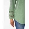 imageAUTOMET Womens Long Sleeve Fall Fashion Tops Ladies Casual Crewneck Loose Fit Outfits Lightweight Shirts Eyelet Tee 2025Lightgreen