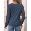 imageAUTOMET Womens Long Sleeve Shirts Business Casual Dressy Tops Lace Crewneck Work Trendy Fall Fashion Outfits ClothesDarkblue