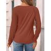 imageAUTOMET Womens Long Sleeve Shirts Business Casual Dressy Tops Lace Crewneck Work Trendy Fall Fashion Outfits ClothesMaple