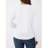 imageAUTOMET Womens Long Sleeve Shirts Business Casual Tops Ruched Fall Trendy Tshirt 2025White