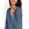 imageAUTOMET Womens Long Sleeve Shirts Casual Tops Dressy Outfits Fall Fashion Blouses Lace Clothes Y2kGreyblue