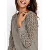 imageAUTOMET Womens Long Sleeve Shirts Casual Tops Dressy Outfits Fall Fashion Blouses Lace Clothes Y2kKhaki