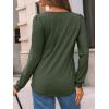 imageAUTOMET Womens Long Sleeve TShirts Dressy Business Casual Tops Tunic Fall Fashion Crewneck Blouse Trendy Winter Outfits 2025Armygreen